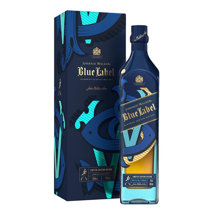 Johnnie Walker Blue Label Festive Icons Limited Edition Blended Scotch Whisky, 750mL (2021 Release)