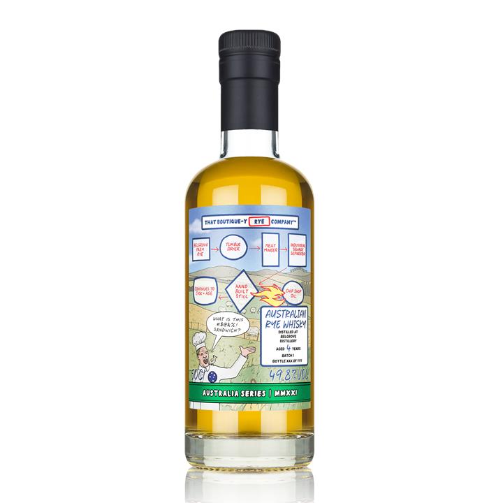 That Boutique-y Whisky Company Belgrove Distillery 4 Year Old Rye Whisky, 500ml