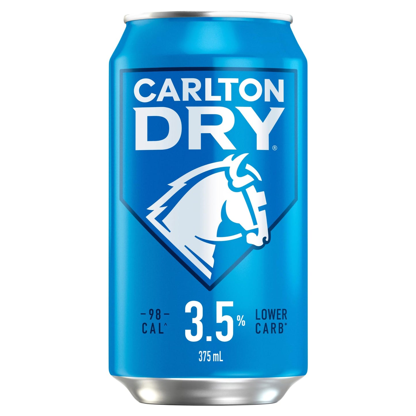 Carlton Dry Low Carb and Mid Strength Beer, 375mL (Case of 30 Cans)