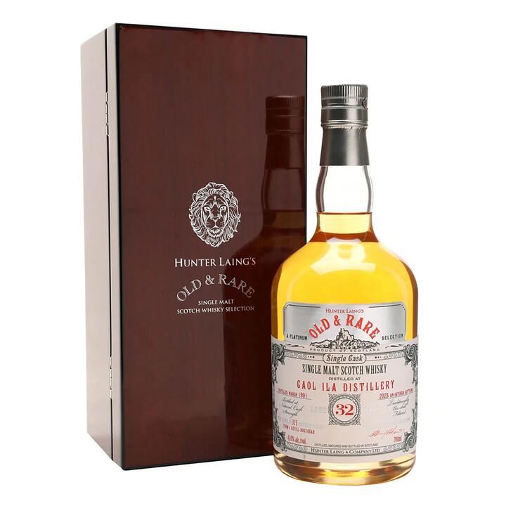 Bruichladdich 32 Year Old 1991 - Old & Rare Platinum (Hunter Laing) Whisky, 700ml